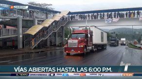 Reabren varias vías que estaban bloqueadas en Chiriquí