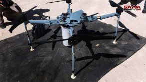 Siria muestra dron capturado cerca de los Altos del Golán