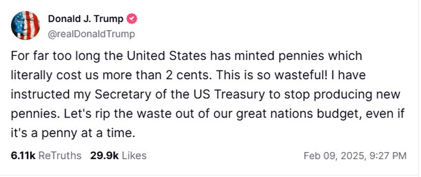 Mensaje del presidente Donald Trump en la red social Truth Social Mensaje del presidente Donald Trump en la red social Truth Social