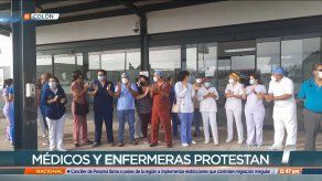 Personal médico del Hospital Chicho Fábrega en Veraguas protesta para que aumenten el presupuesto