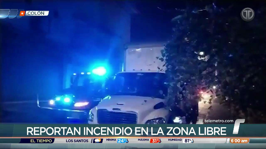Incendio en Zona Libre de Colón es controlado por bomberos