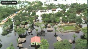 Rodeados por inundaciones