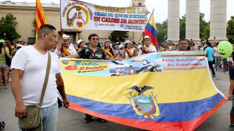 Festejo de independencia en Ecuador