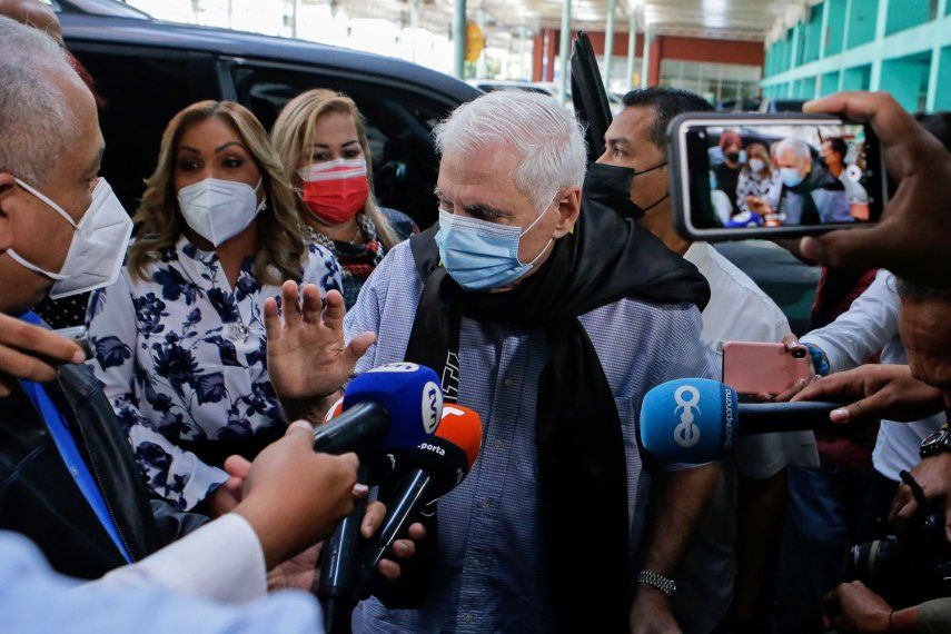 El expresidente de la República Ricardo Martinelli en las instalaciones del Sistema Penal Acusatorio (SPA) en Plaza Ágora.