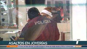 Autoridades se refieren a casos de robo a joyerías y bancos