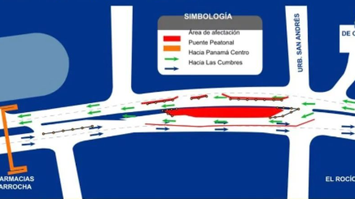 Metro de Panamá, inversión de carriles en Villa Zaita