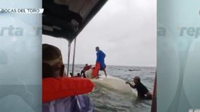 Lancha se vuelca en el puerto de Chiriquí Grande.&nbsp;