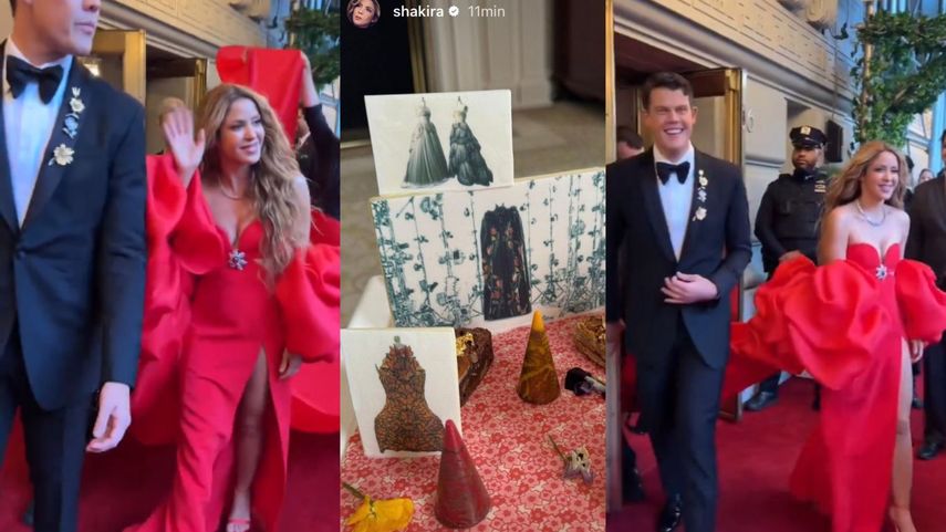 Shakira salió del hotel en compañía del diseñador Wes Gordon