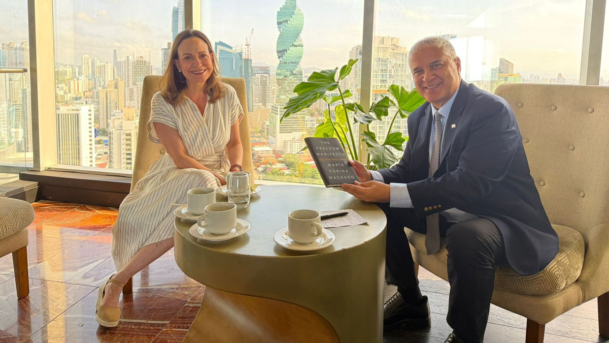 María Corina Machado sostiene encuentro con el embajador de Israel en Panamá. María Corina Machado sostiene encuentro con el embajador de Israel en Panamá.
