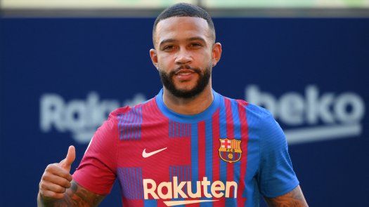 Memphis Depay ya luce los colores del Barcelona