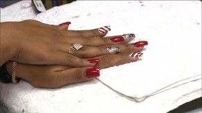 Las uñas también se visten de navidad