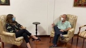 Meana y Fábrega abordaron sobre proyectos para el distrito capital