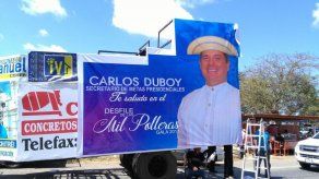 Duboy asegura que valla con su foto en Las Tablas fue con fondos privados