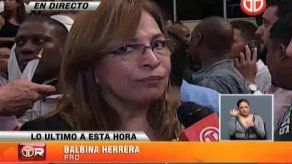 Balbina Herrera confirma renuncia del Jefe de Presupuesto