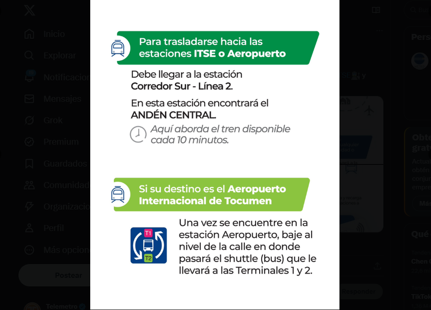Pasos para llegar al aeropuerto en el Metro de Panamá Pasos para llegar al aeropuerto en el Metro de Panamá