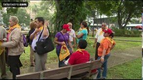 Marcha Ruta de la vergüenza realizan miembros de Fenasep en rechazo a despidos