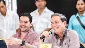 El vicepresidente y el presidente de la República de Panamá, José Gabriel Carrizo﻿ y Laurentino Cortizo.