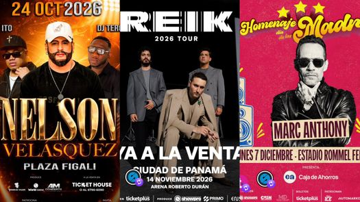 Conciertos que pondrán a gozar a Panamá.