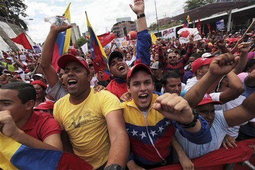 Venezuela: marchan partidarios en apoyo a presidente Chávez