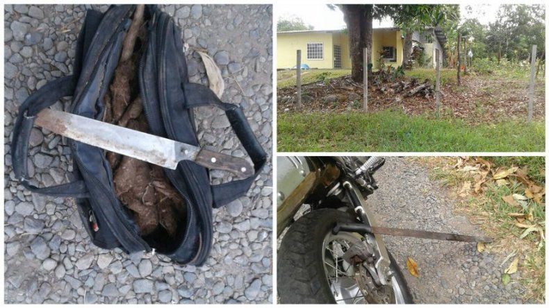 Lo sorprenden hurtando otoe y le machetean los pies