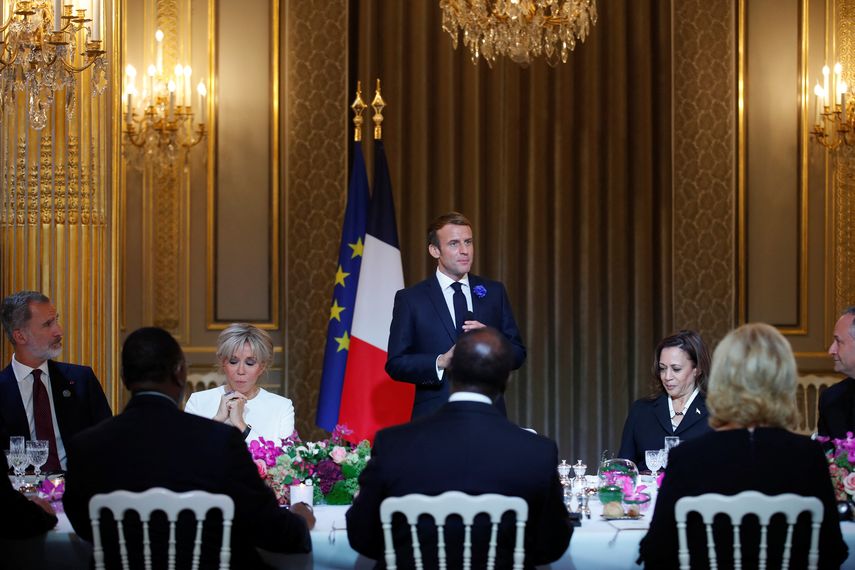 El presidente francés Emmanuel Macron﻿.