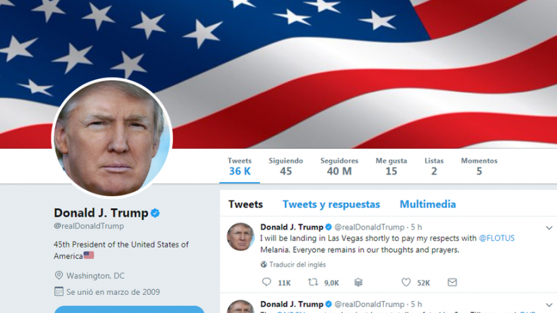 Trump es el mandatario con más seguidores en Twitter