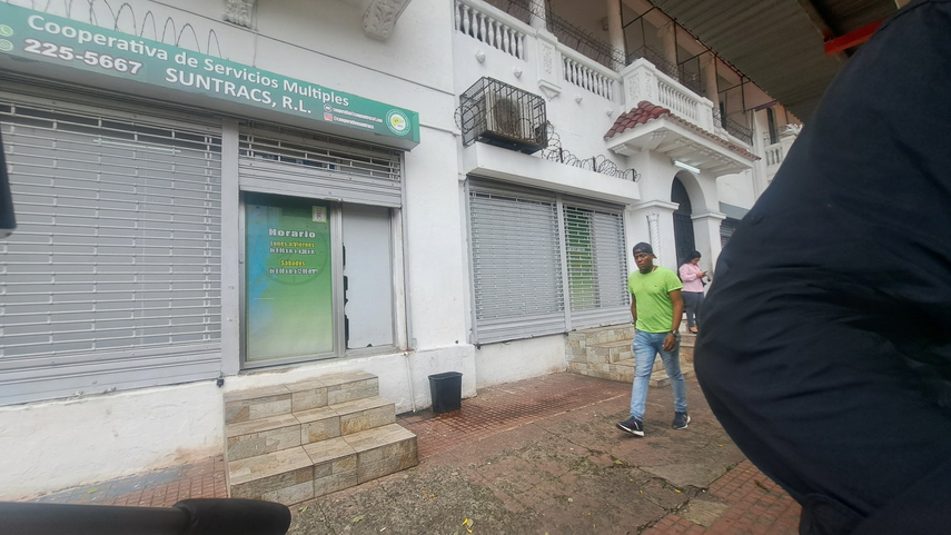 Oficinas de la cooperativa del SUNTRACS.