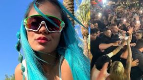 Mujer arroja cerveza en la cara a Karol G al salir de un concierto