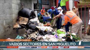 Realizan operativo de limpieza en varios sectores San Miguelito
