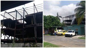 Incendio en edificio en construcción en Villa Las Acacias