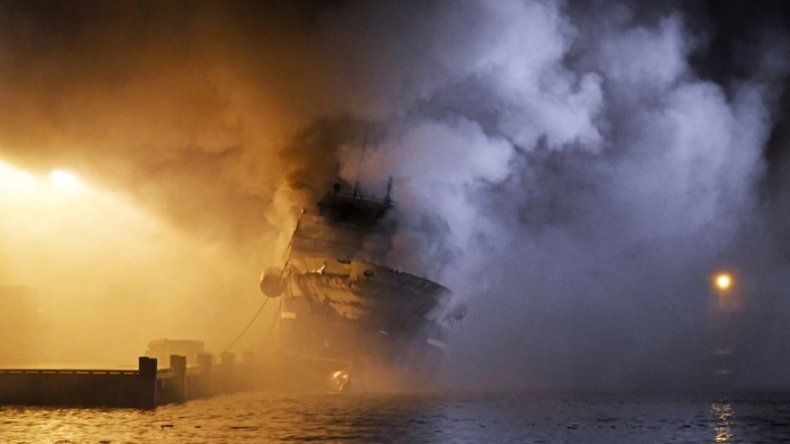 Un incendio arrasa un pesquero ruso en el norte de Noruega
