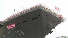 Video: Presentan nuevo navío de guerra japonés
