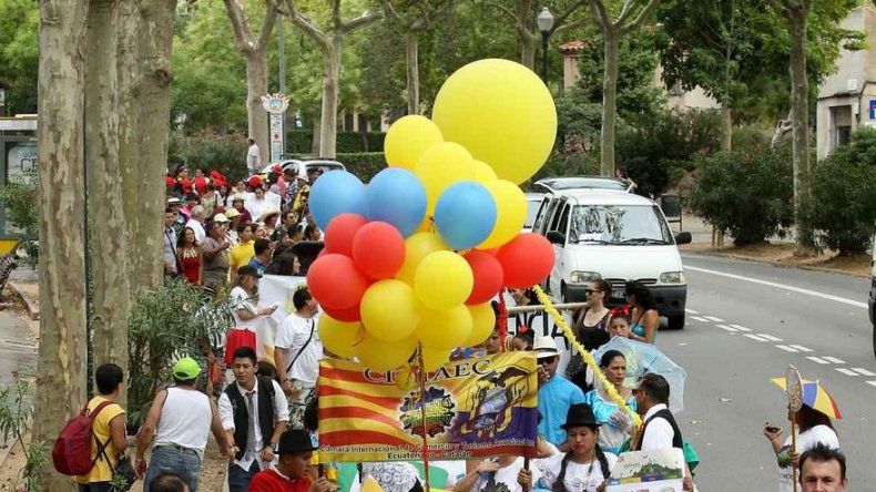 Festejo de independencia en Ecuador