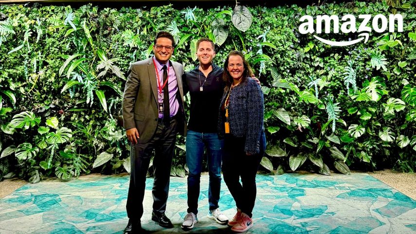 El alcalde Mayer Mizrachi sostiene reunión con el equipo de Amazon en Estado Unidos.