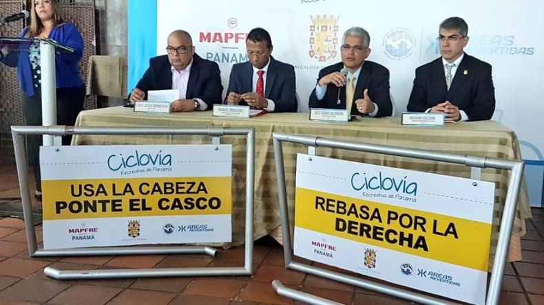 Lanzan campaña “Señalización y Educación Vial de la Ciclovía Recreativa”