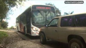 Transportistas no permiten ingreso del Metro Bus en San Miguelito