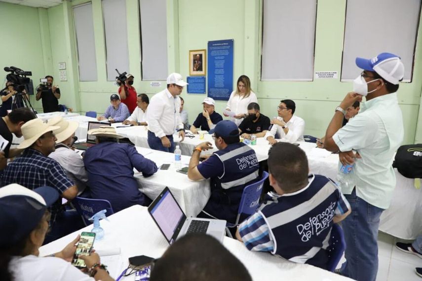 Mesa de diálogo instalada en Veraguas.