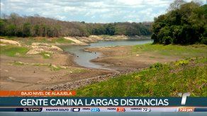 Bajo nivel de agua en el lago Alajuela afecta el suministro