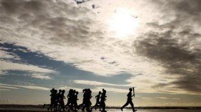 Relevo de la antorcha rinde tributo a Chariots of Fire