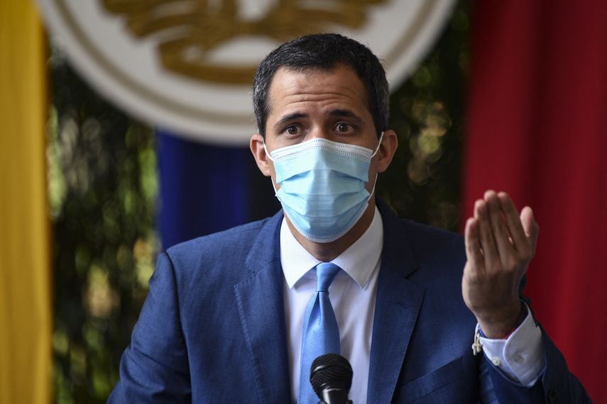 El líder opositor Juan Guaidó﻿.