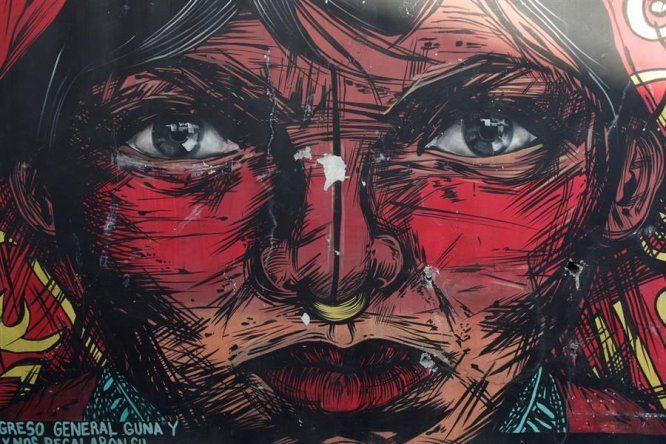 Artistas plasman en murales la historia étnica de Panamá