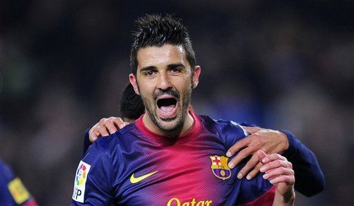David Villa se perderá partido Barcelona-Málaga