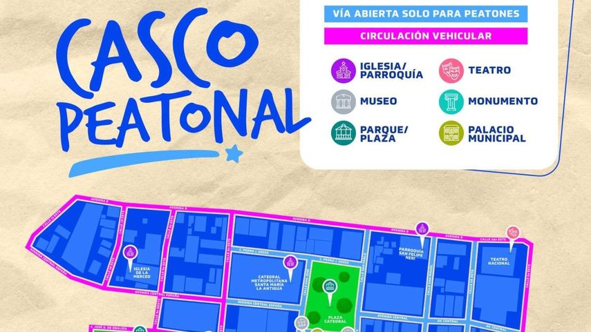 Casco Peatonal: ¿Cuáles serán las vías abiertas solo a peatones?