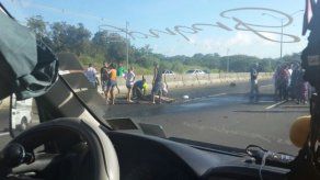 Accidente en autopista Arraiján-La Chorrera dejó dos personas heridas