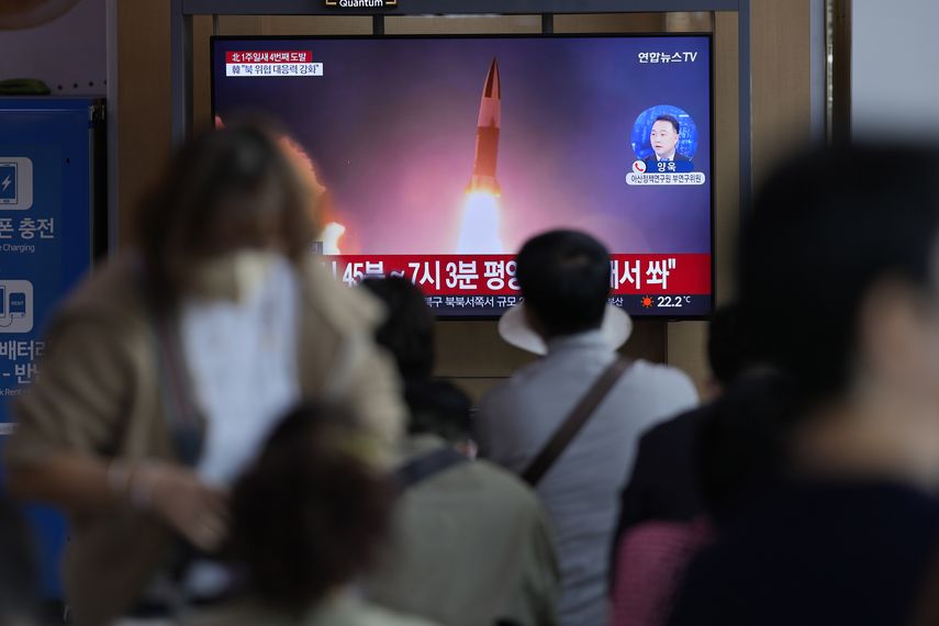 Corea del Norte dispara cuarta ronda de misiles en una semana