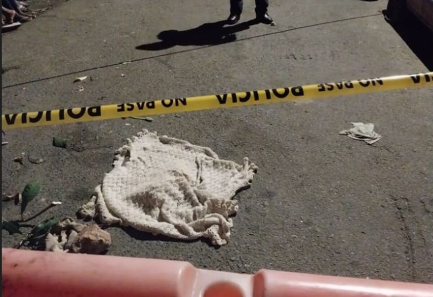 Funcionarios de la sección de Atención Primaria de la Fiscalía de San Miguelito quienes procedieron a la inspección ocular y posterior traslado del feto.