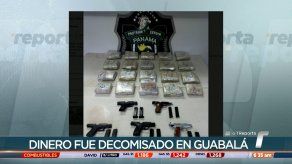 Decomisan más de 800 mil dólares y 5 armas de fuego en Guabalá