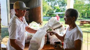 Venta de arroz en las Agroferias del IMA