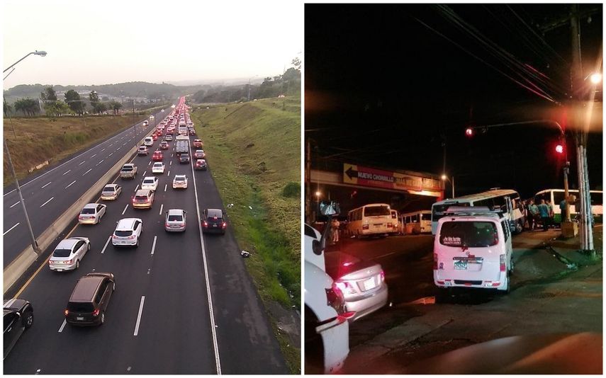 Cierres en diferentes sectores de la provincia de Panamá Oeste