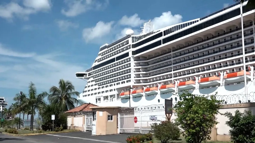 Puerto de cruceros en Colón.